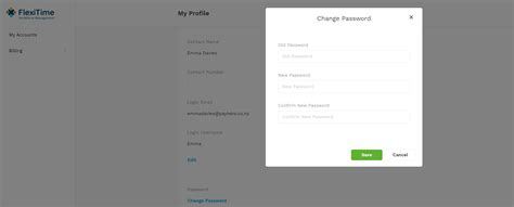 Update Login Details .